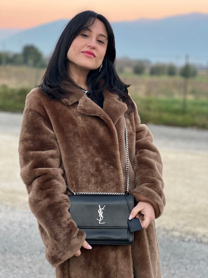 Borsa Sunset Medium Saint Laurent in pelle