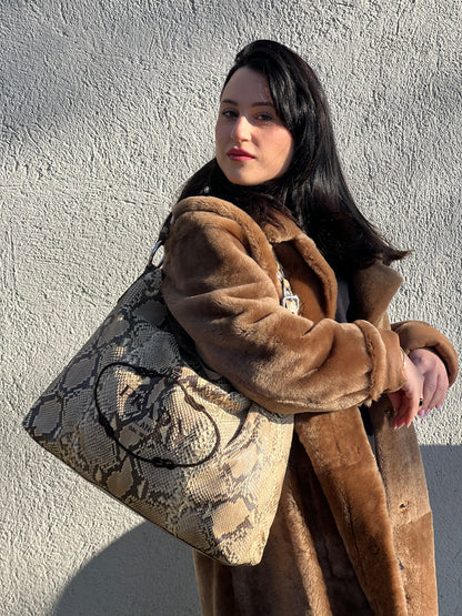 Borsa Tote Prada Python