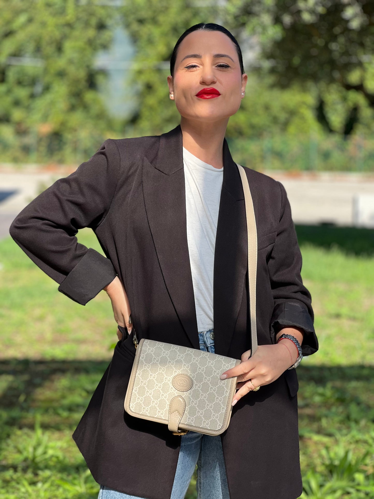 Tracolla Gucci  GG Supreme