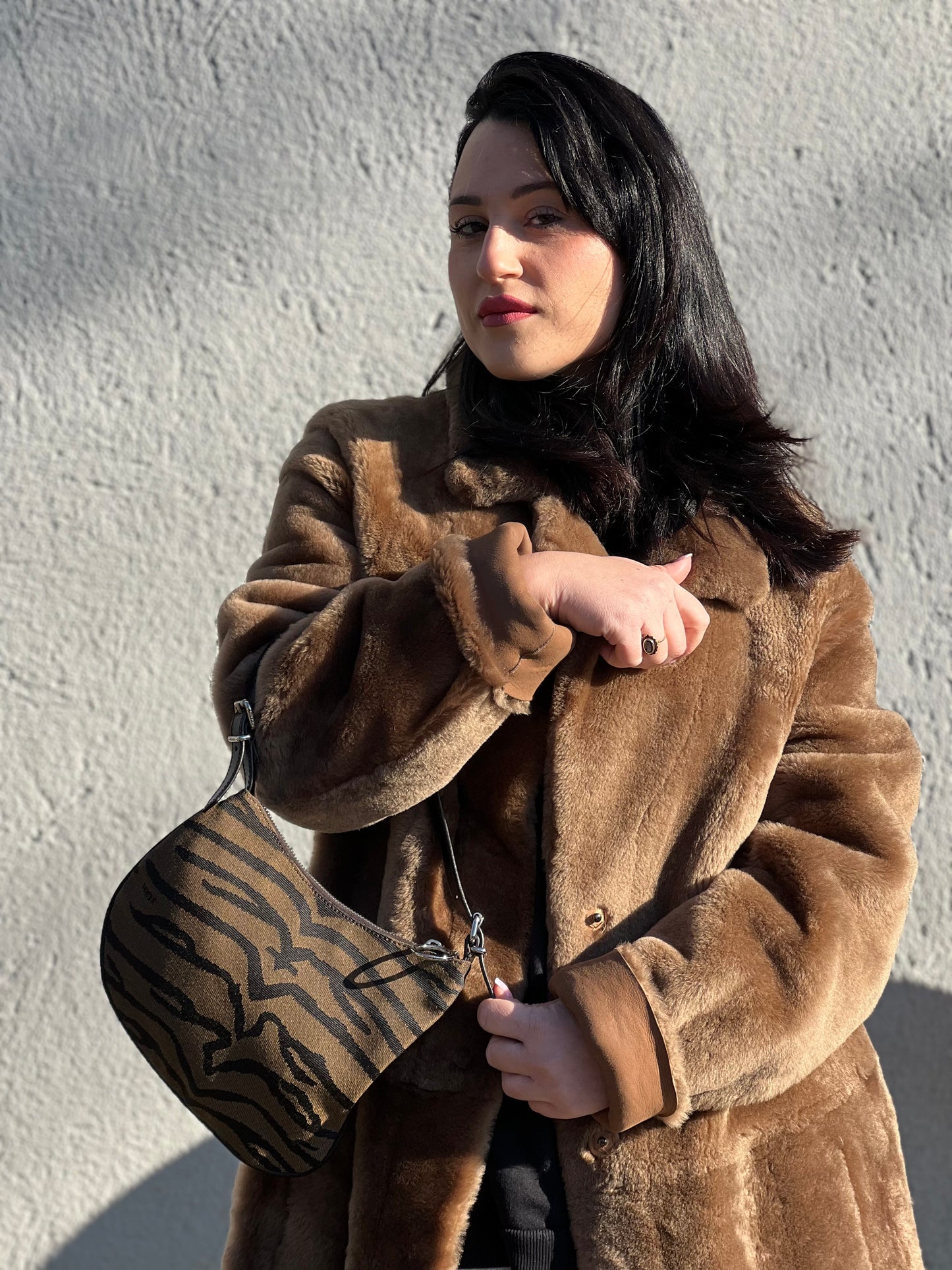 Borsa Oyster Fendi animalier