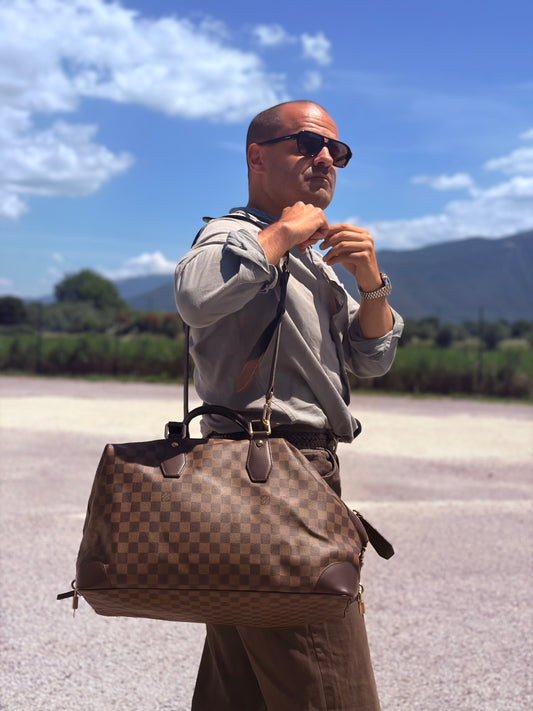 Borsone Vaslav Damier Ébène Louis Vuitton
