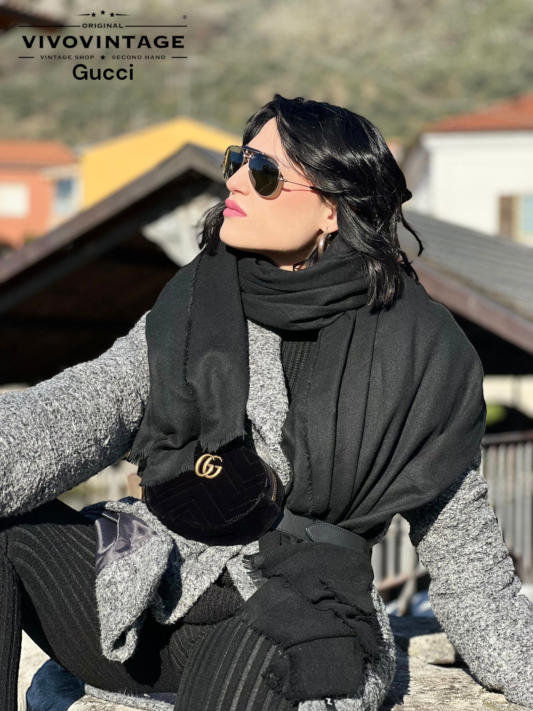 Marsupio velvet Gucci Vivo Vintage