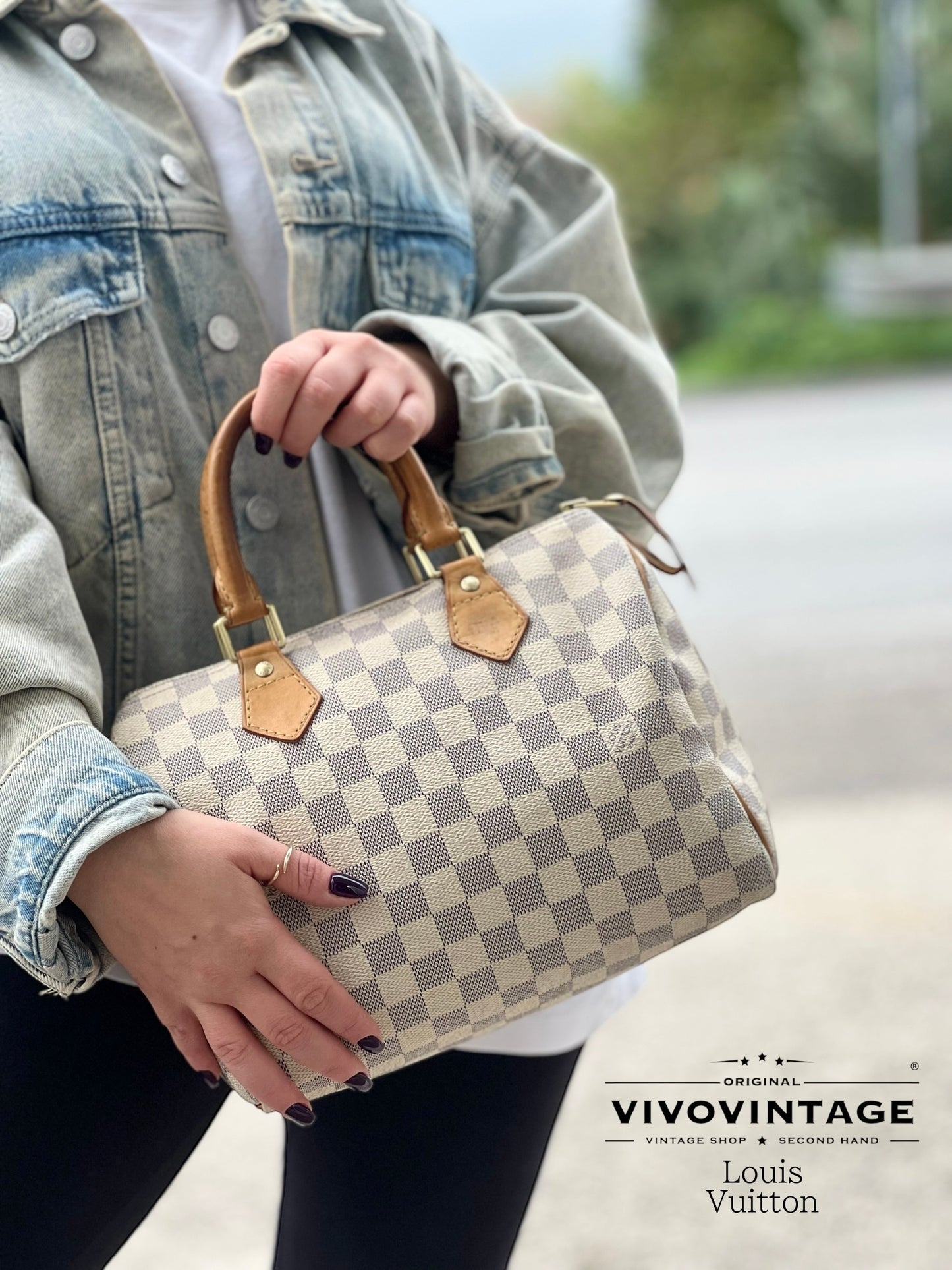 Bauletto Speedy 25 Damier Azur LV