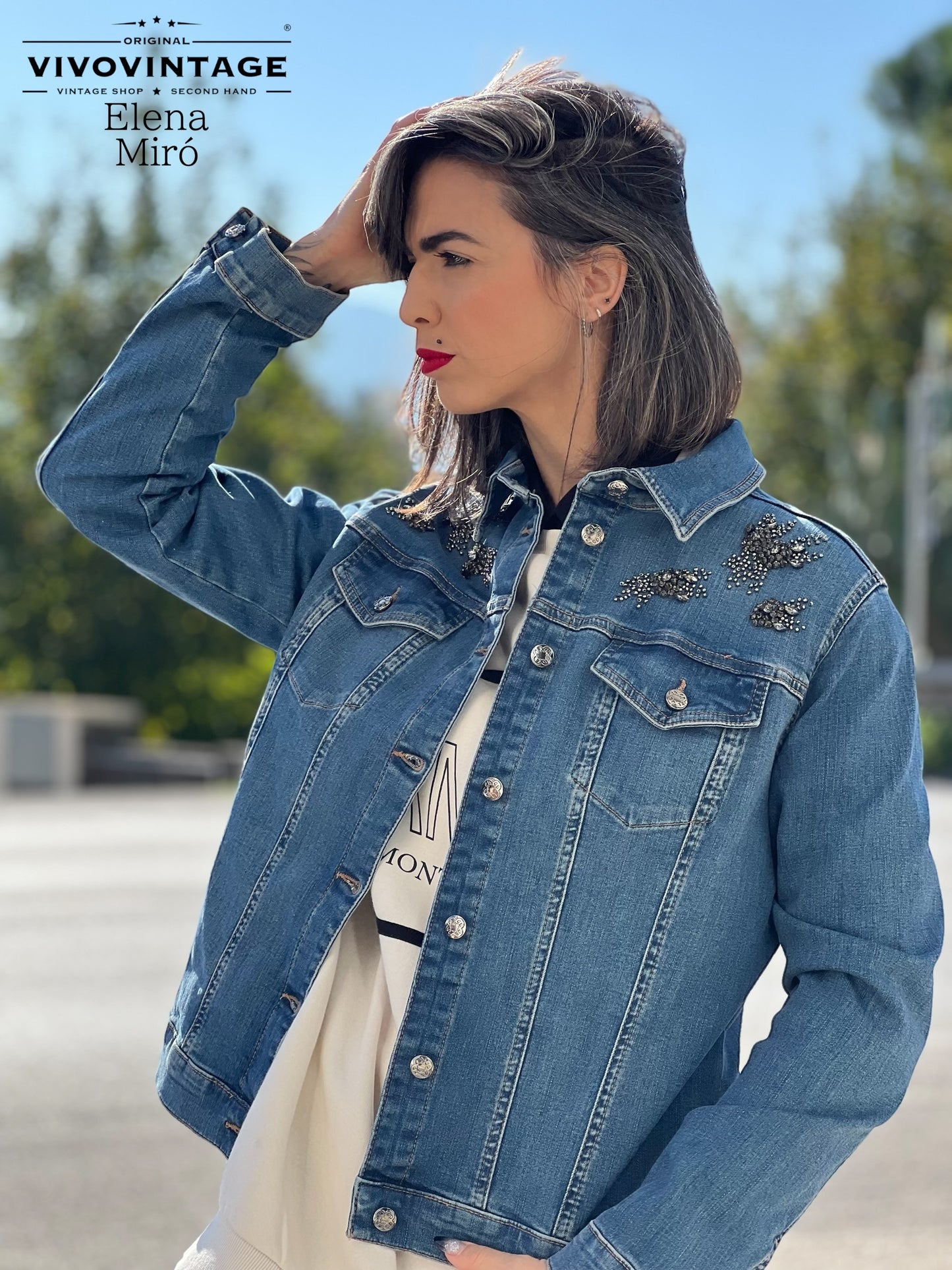 Giacca Denim Elena Mirò tg 48