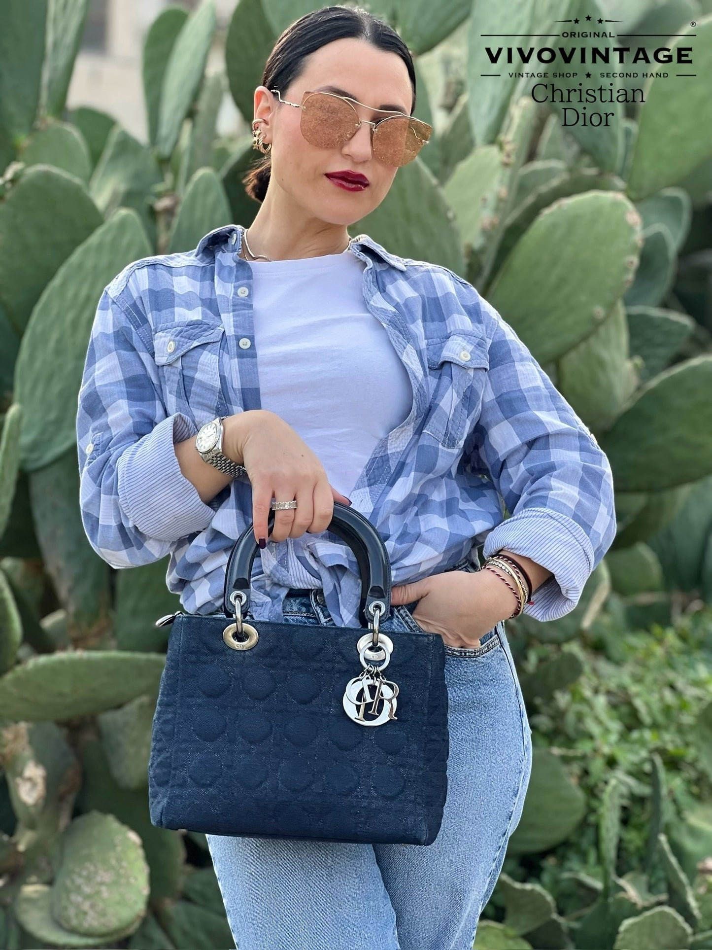 Lady Dior media denim