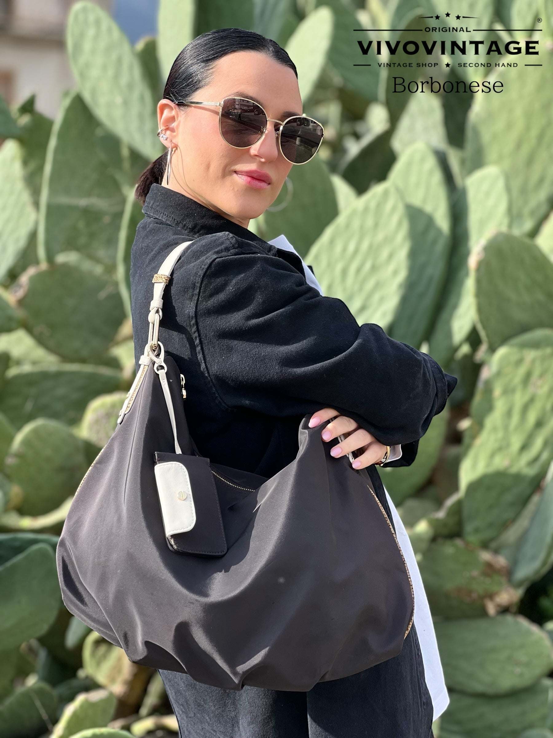 Hobo Bag Borbonese Online Shop Borbonese La Voile Hobo Bag A