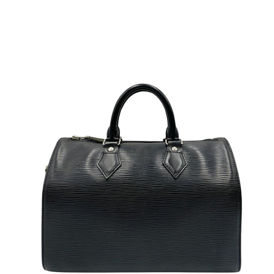 front Bauletto Speedy in pelle nera epi 