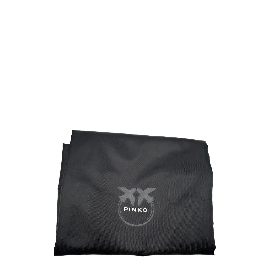 dustbag Borsa Pinko nella versione extra in morbido nylon nero trapuntata e hardware dorato, di lusso, originale, ottime condizioni, usata 
