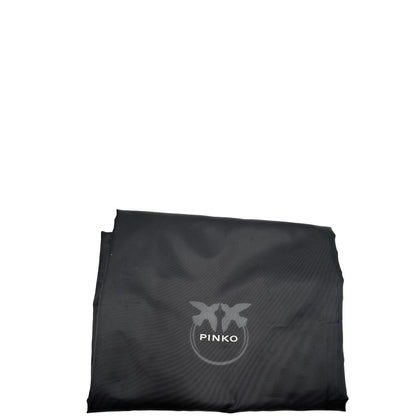dustbag Borsa Pinko nella versione extra in morbido nylon nero trapuntata e hardware dorato, di lusso, originale, ottime condizioni, usata 