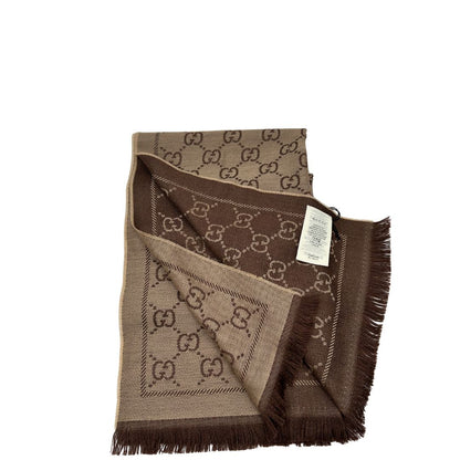 Sciarpa Gucci GG marrone