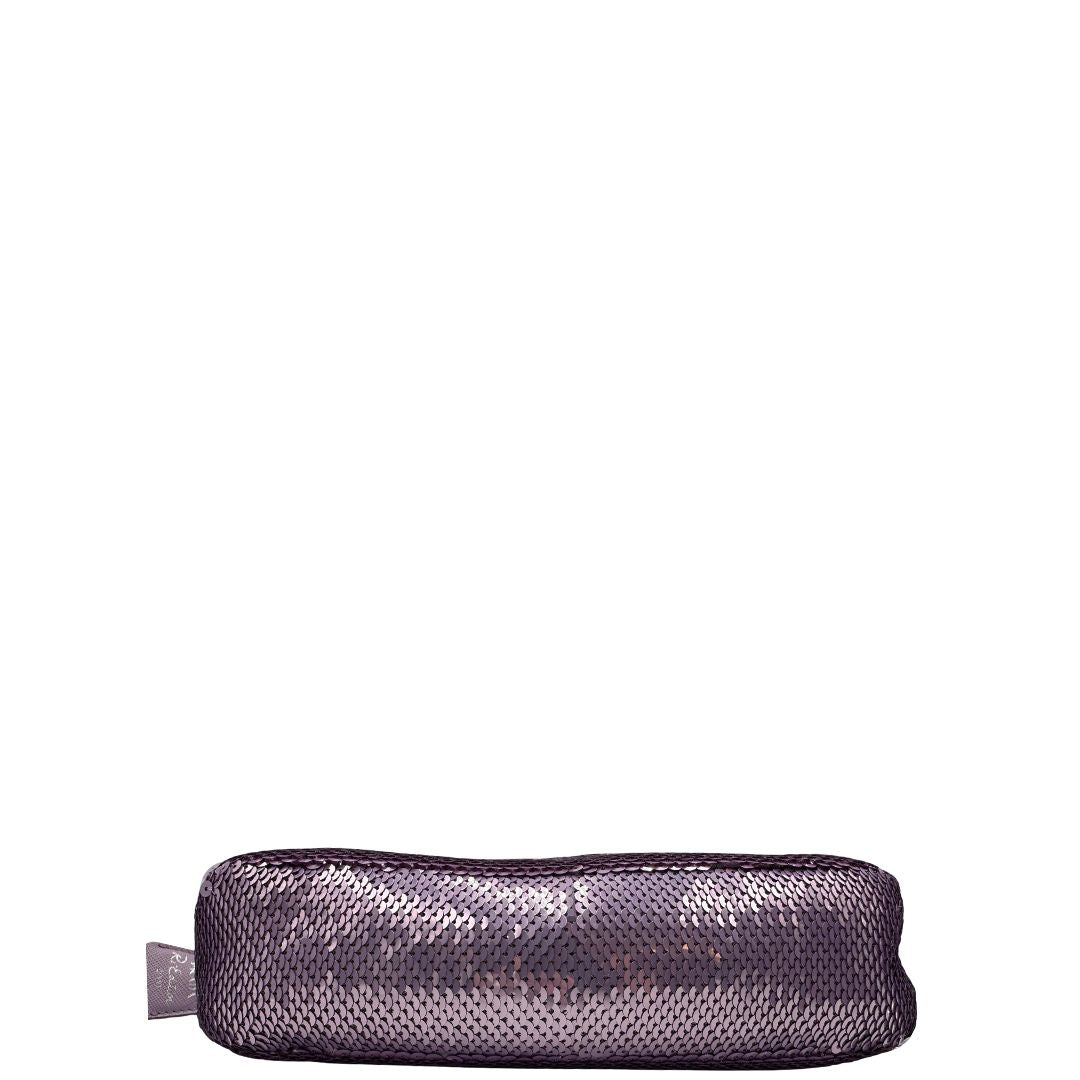 base Borsa Prada Re-Edition 2000 mini in paillettes lilla 