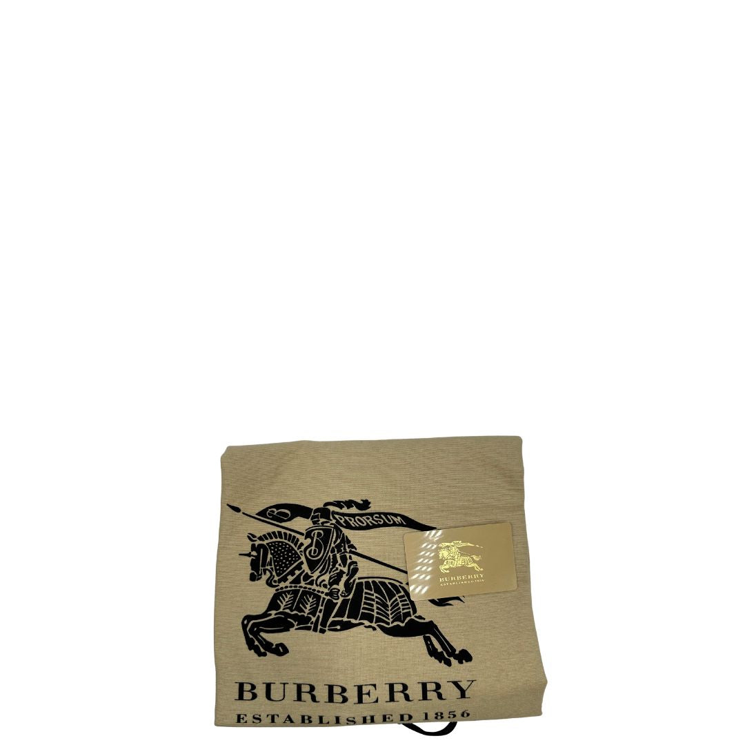 dustbag  Borsa Burberry in tessuto tartan e finiture in pelle verniciata nera, di lusso, originale, ottime condizioni. 