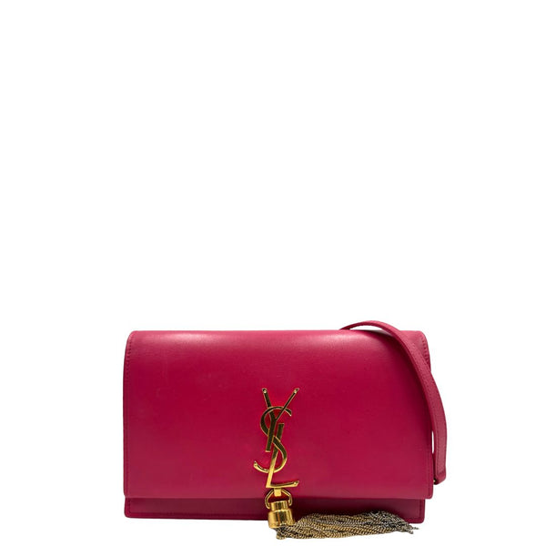 Wallet on Chain Kate Saint Laurent fucsia