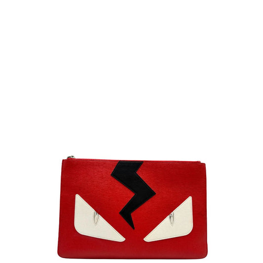 Pochette Fendi Monster rossa