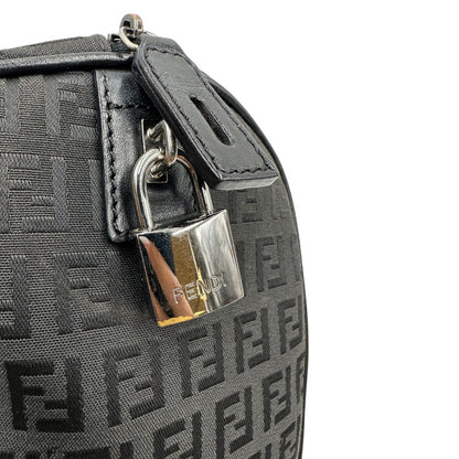  Bauletto Fendi nero trama Zucchino, da portare a mano, di lusso, originale, ottime condizioni, usata