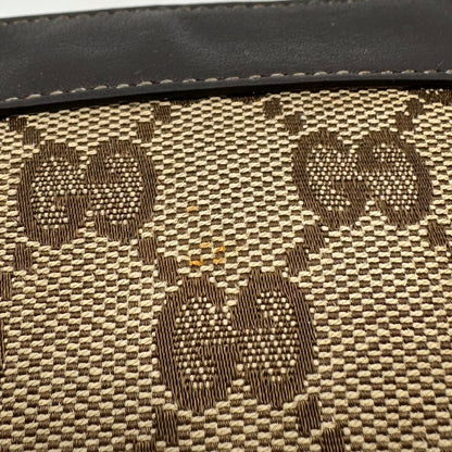 Borsa Gucci realizzata in tessuto beige con motivo GG di lusso, originale, ottime condizioni