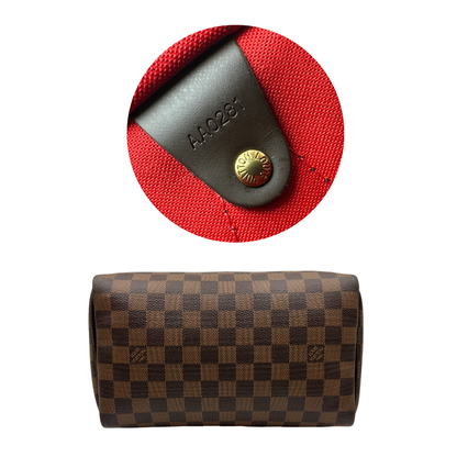 LV Speedy 25 Damier Ébène personalizzato