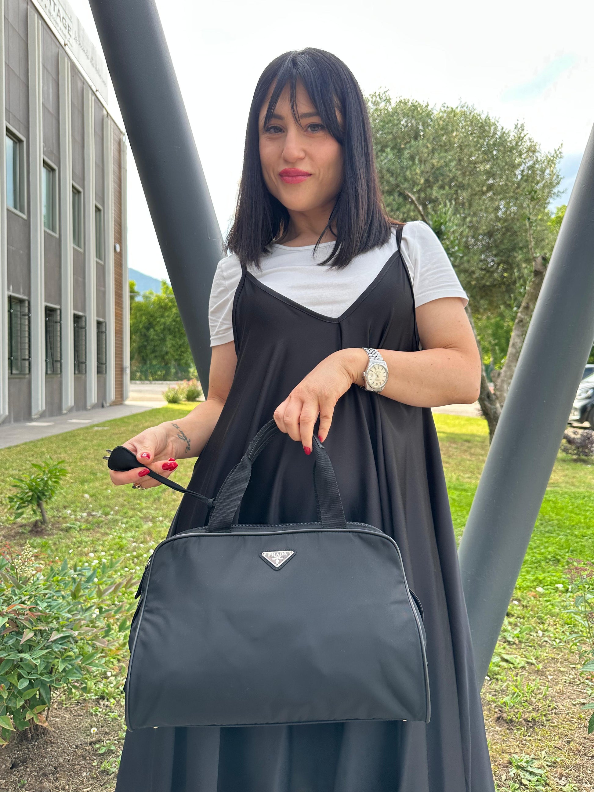 Bauletto Prada Borse Nylon PRADA Prada BL0749 Nylon Jacquard