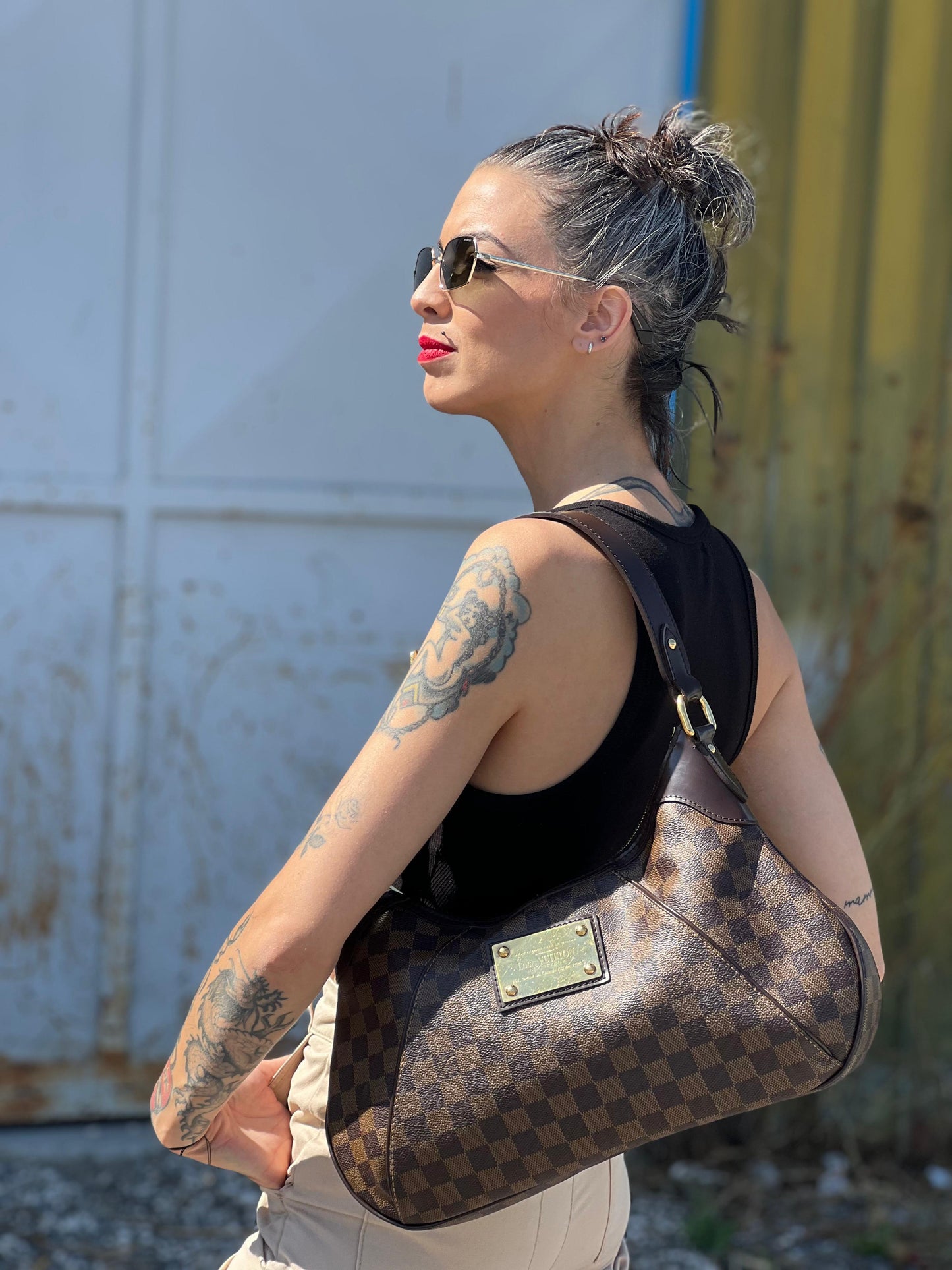 Borsa Thames Damier Ébène Louis Vuitton