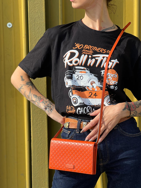 Tracolla Wallet Microguccissima arancione