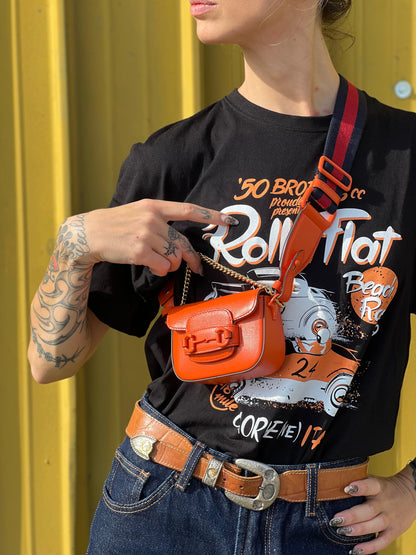 Borsa Gucci Horsebit 1955 Mini arancione