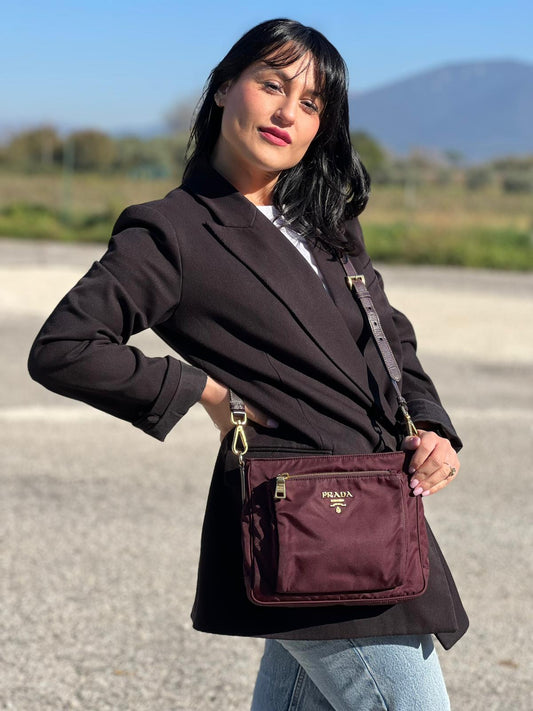 Tracolla Prada nylon