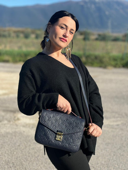 Borsa Métis Louis Vuitton blu monogram