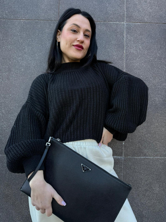 Pochette Prada saffiano