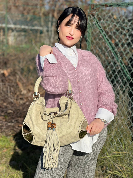 Borsa Gucci Indy bianco avorio