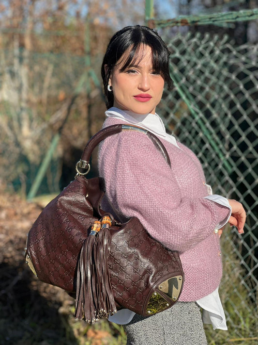 Borsa Gucci Indy marrone