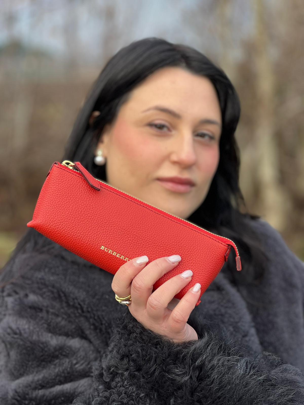 Pochette Burberry rossa