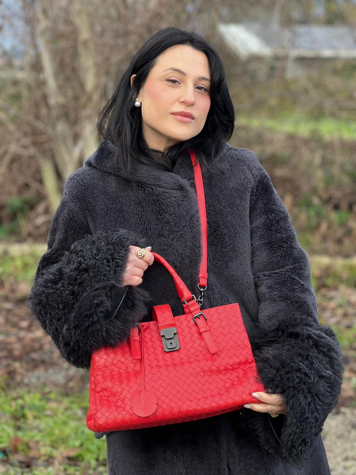 Satchel Bottega Veneta intrecciata