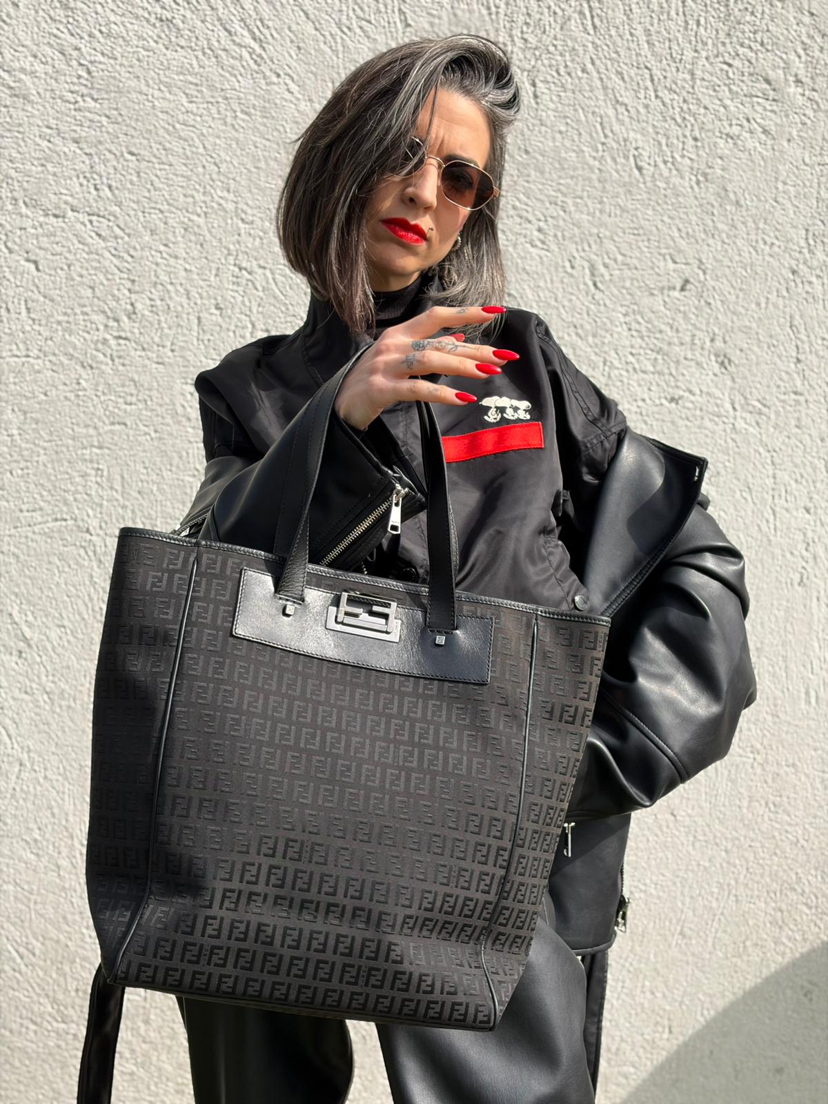 Tote Fendi zucchino nera