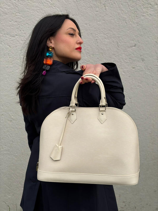 Alma Epi GM Louis Vuitton bianca