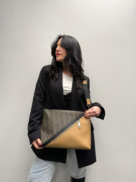 Tracolla Fendi Diagonal zucca