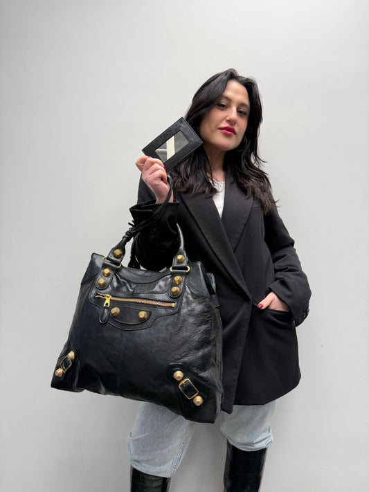 Borsa City Balenciaga nera