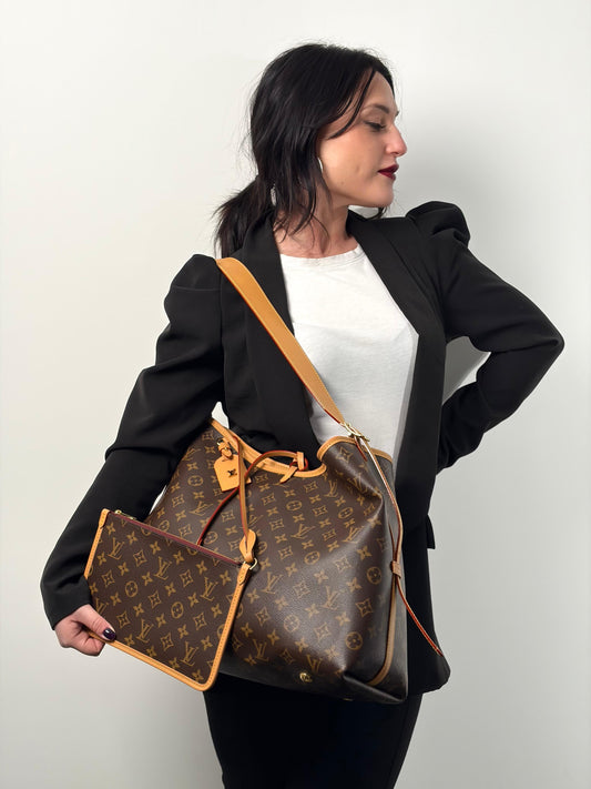 Borsa CarryAll MM Louis Vuitton marrone