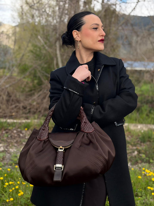 Borsa Fendi Spy marrone