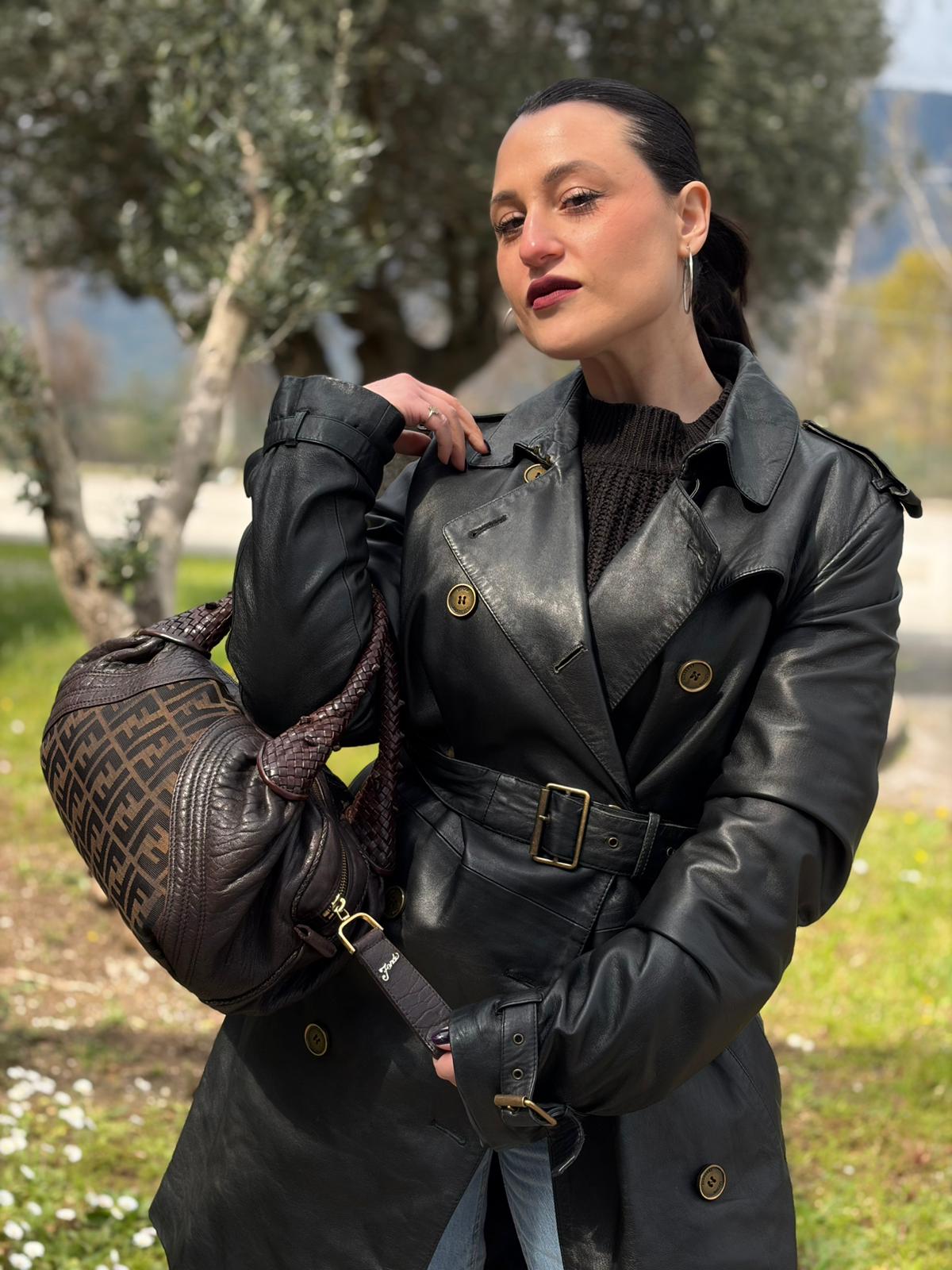 Borsa Fendi Spy marrone
