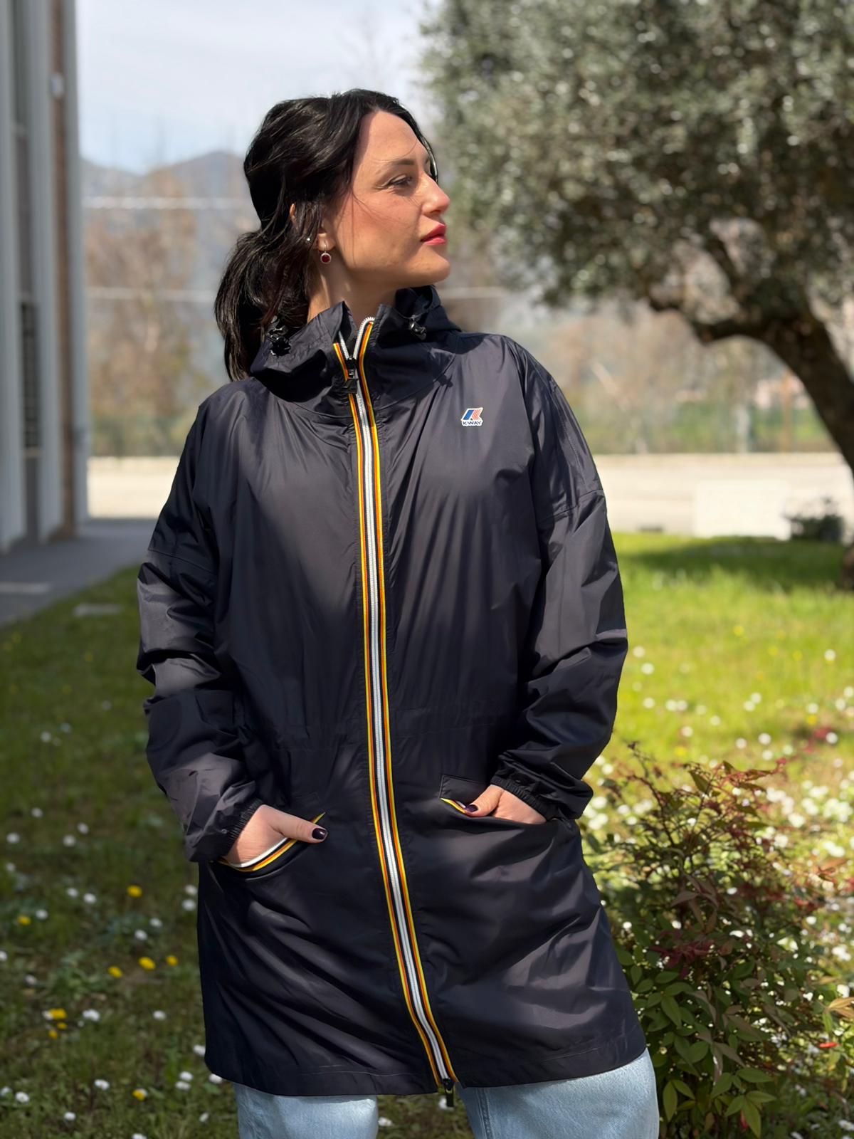 Giubbino K-Way tg. XXL blu
