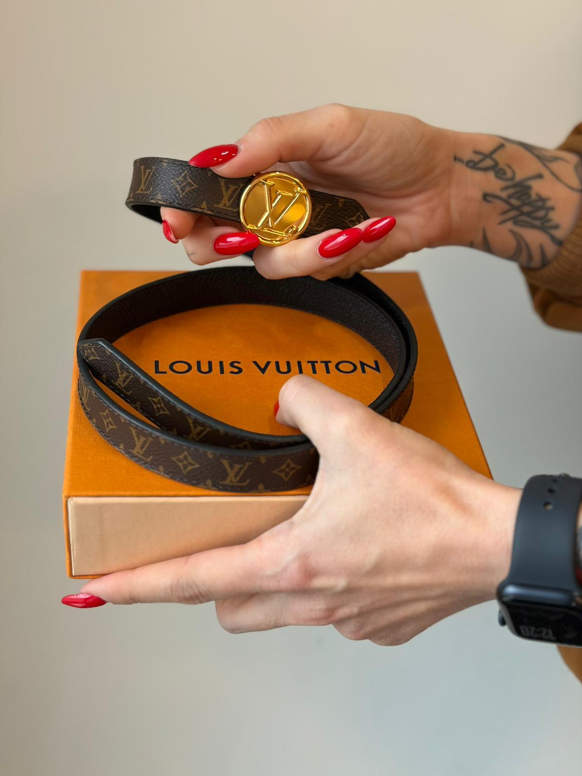Cintura Louis Vuitton reversibile tg. 40