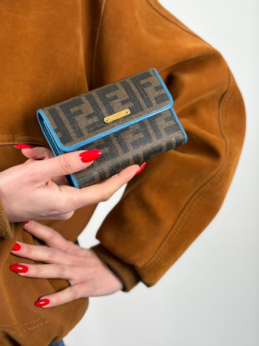 Portafoglio Fendi Zucca marrone