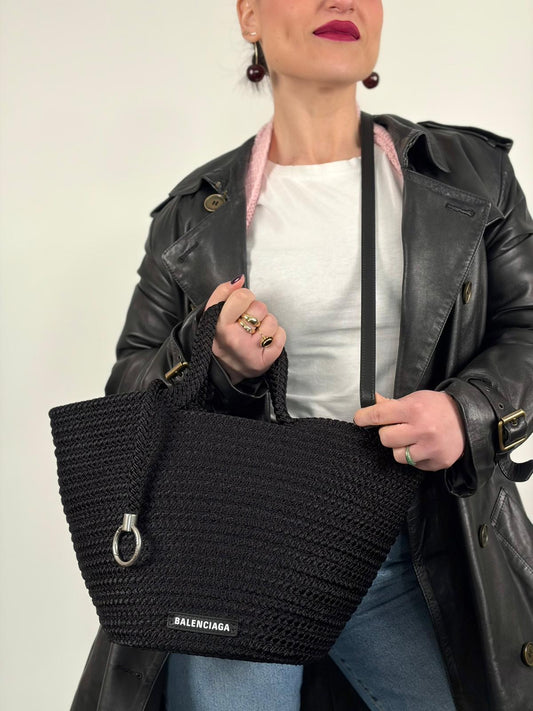 Ibiza Basket Bag Balenciaga nera