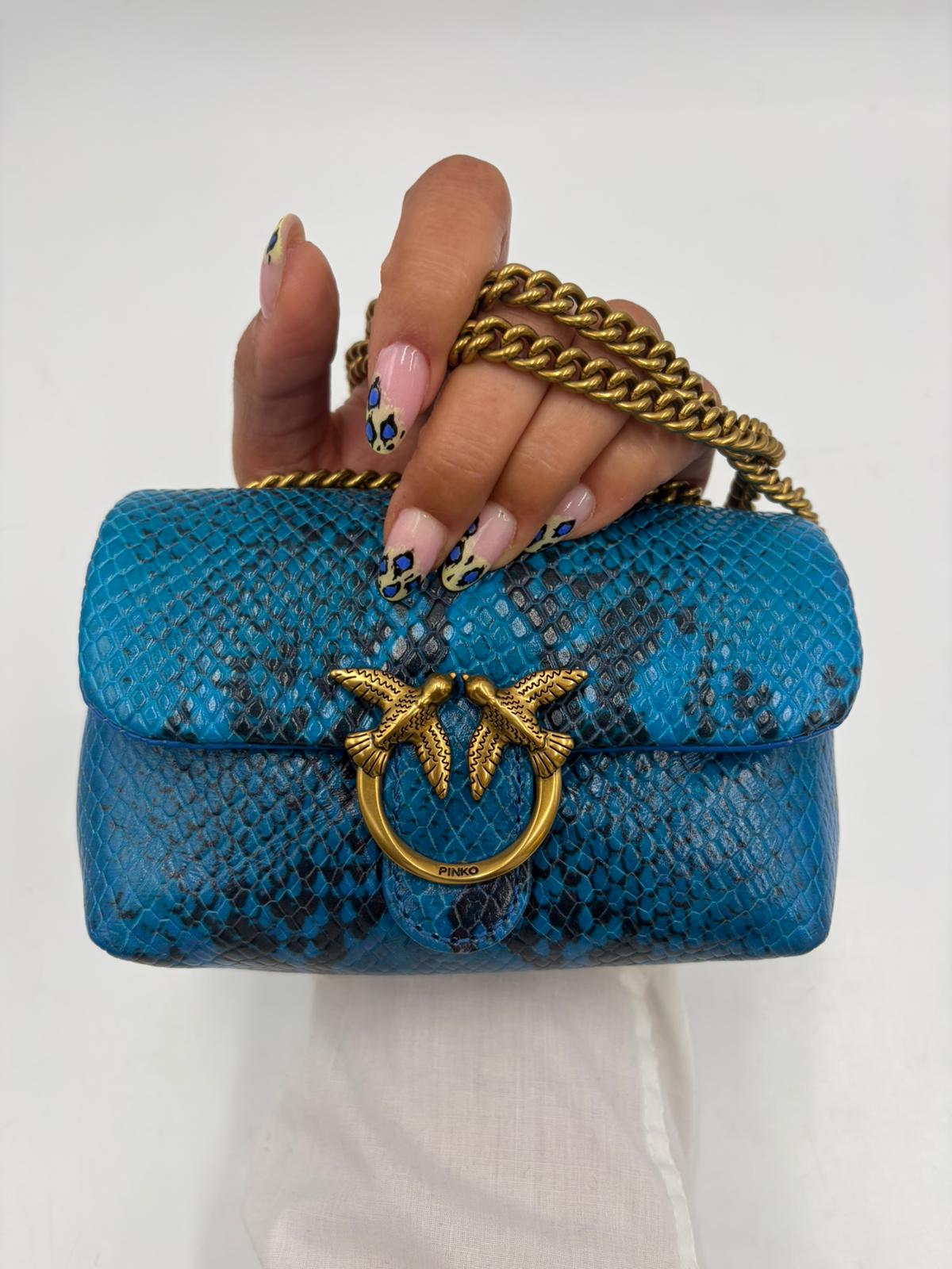Borsa Pinko Love Puff micro animalier