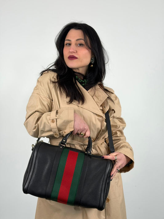 Bauletto Gucci Boston Web nero