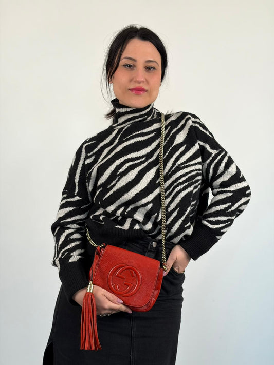 Tracolla Gucci Soho rosso corallo