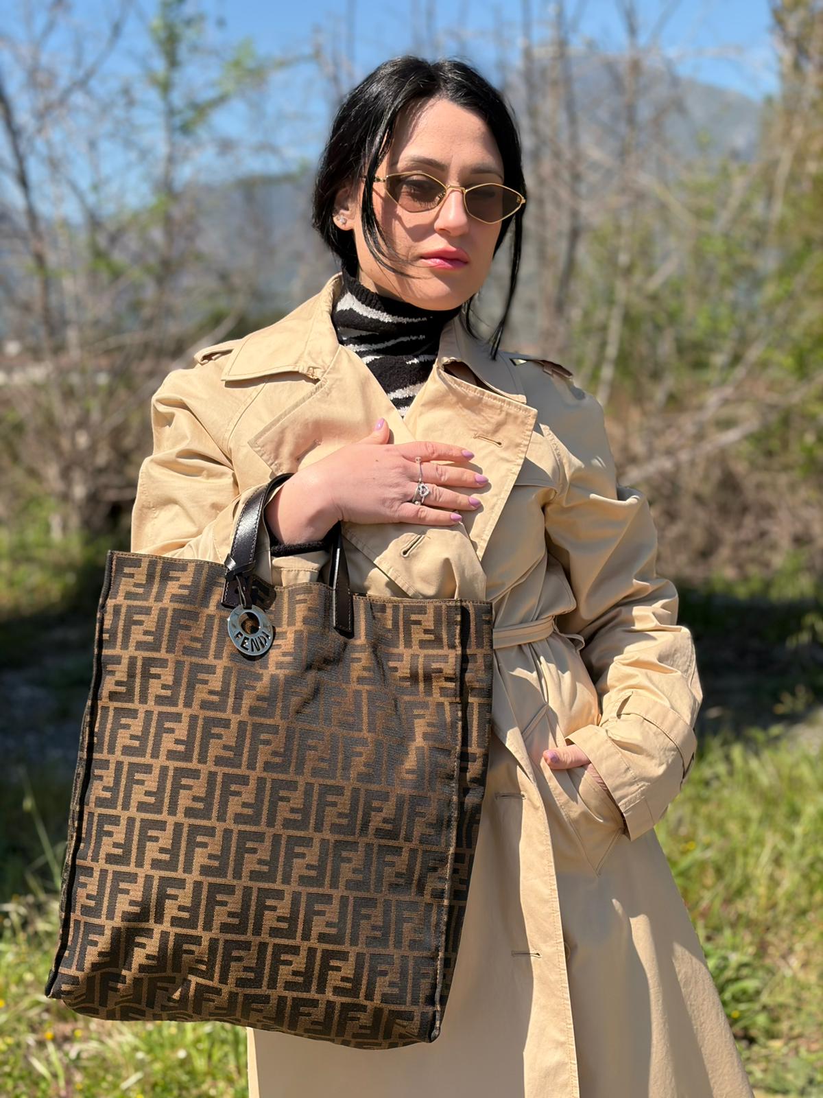 Sac plat Fendi Zucca