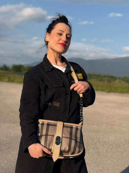 Tracolla Burberry tartan