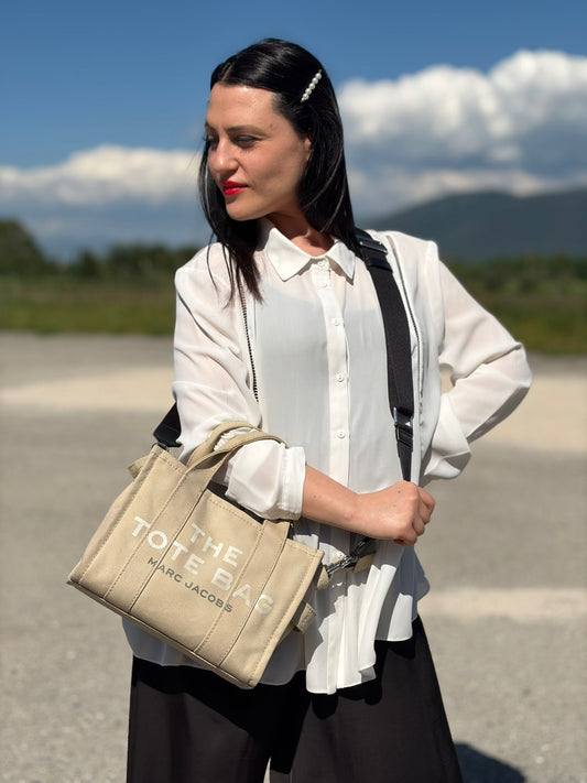 The Small Tote bag Marc Jacobs sabbia