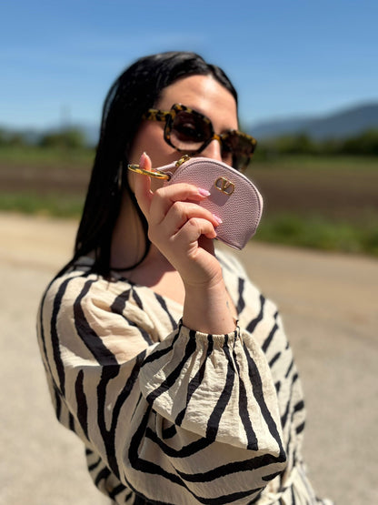 Charm portamonete Valentino Garavani rosa
